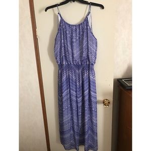 Blue en focus maxi dress